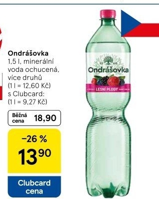 Voda ochucená Ondrášovka