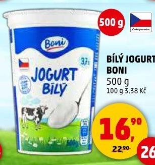 Bílý jogurt Boni
