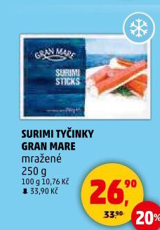 Krabí tyčinky mražené Gran Mare