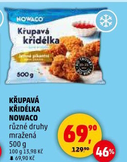 Křupavá křidélka mražená Nowaco