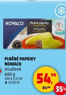 Papriky plněné mražené Nowaco