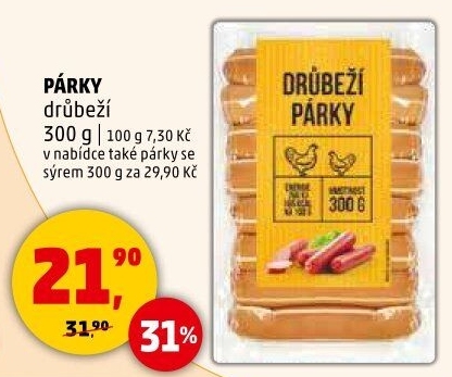 Párky drůbeží