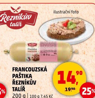 Paštika francouzská Řezníkův talíř