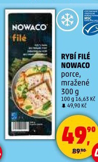 Rybí filé mražené Nowaco
