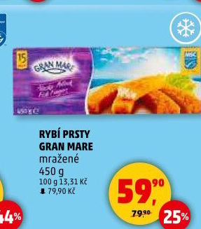 Rybí prsty mražené Gran Mare