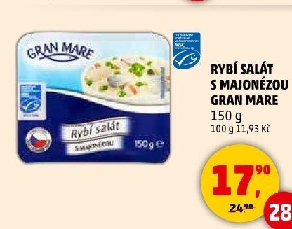 Rybí salát s majonézou Gran Mare