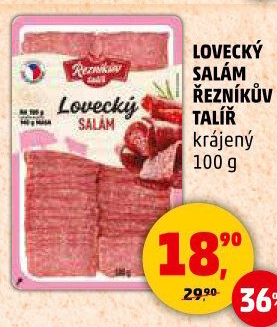 Salám lovecký Řezníkův talíř