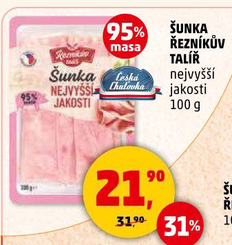 Šunka nejvyšší jakosti Řezníkův talíř