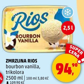 Zmrzlina ve vaničce Rios