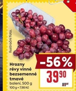 Hrozny tmavé bezsemenné