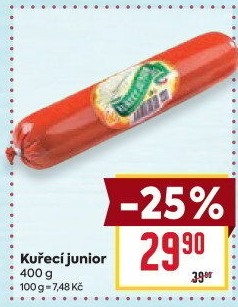 Kuřecí salám Junior DZ Klatovy