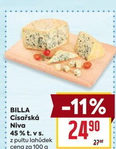 Sýr Niva císařská 45% Billa