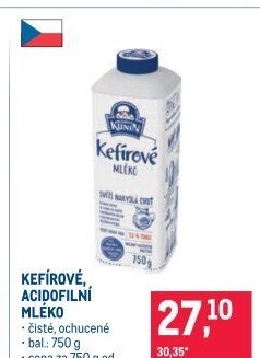 Acidofilní mléko Mlékárna Kunín