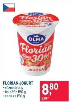 Jogurt smetanový Florian Olma