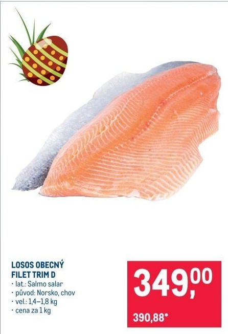 Losos obecný filety