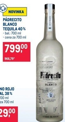 Tequila Blanco Pádrecito