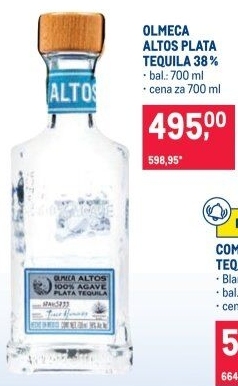 Tequila Plata Altos Olmeca