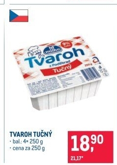 Tvaroh tučný z Poděbrad Milko