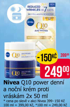 Balení krém denní a noční proti vráskám Q10 Power Nivea