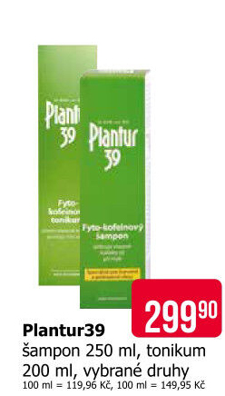 Fyto-kofeinové tonikum 39 Plantur
