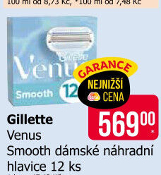 Náhradní hlavice dámské Smooth Venus Gillette