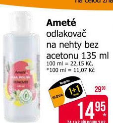 Odlakovač na nehty Ameté