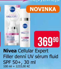 Pleťové sérum fluid Cellular Expert Filler Nivea
