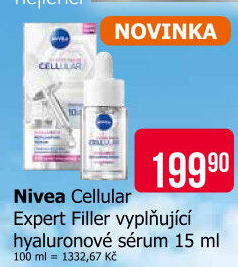Pleťové vyplňující sérum Hyaluron Cellular Expert Filler Nivea