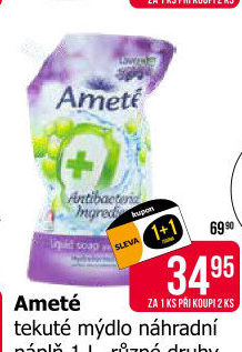 Tekuté mýdlo Ameté- náhradní náplň