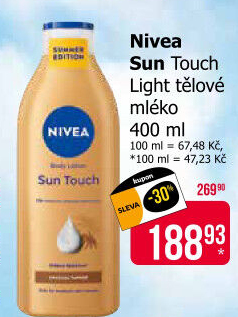 Tělové mléko tónovací Sun Touch Nivea