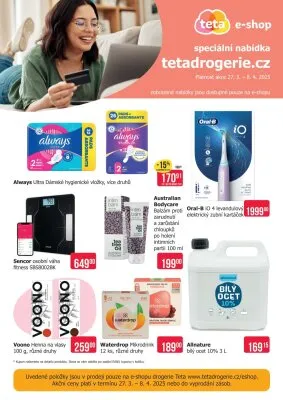 akční leták Teta drogerie 27.3.2025-8.4.2025