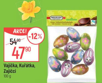 Čokoládová vajíčka Riegelein