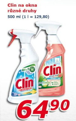Čističe oken Clin