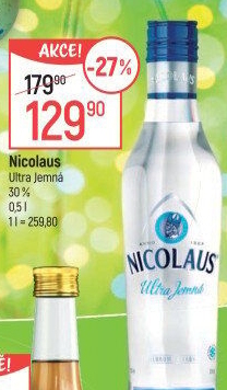 Vodka ultra jemná St. Nicolaus