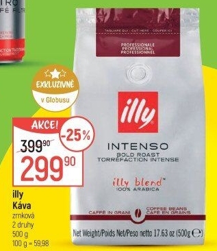 Zrnková káva Intenso Illy