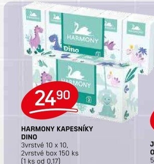 Kapesníčky papírové 2vrstvé dětské Kids Harmony - box