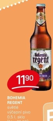 Pivo světlé výčepní 10° Bohemia Regent