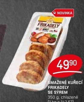 Smažené kuřecí Frikadely se sýrem Vodňanské kuře