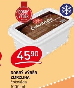 Zmrzlina ve vaničce Dobrý Výběr