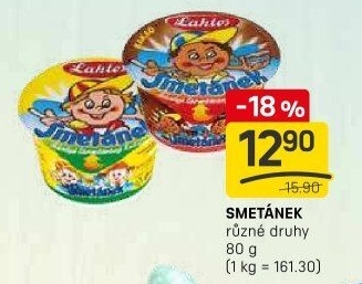 Dezert Smetánek Laktos