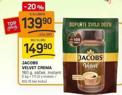 Instantní káva Jacobs Velvet Crema