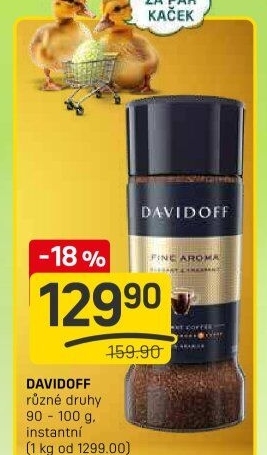Instantní kávy Davidoff