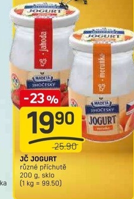 Jogurt ochucený jihočeský tradičníMadeta