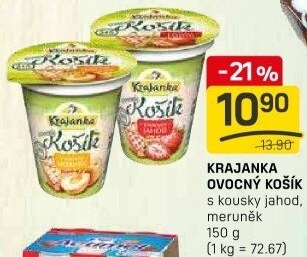 Jogurt ochucený Ovocný košík Krajanka