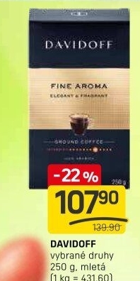 Mletá káva Davidoff