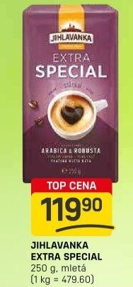 Mletá káva extra speciál Jihlavanka