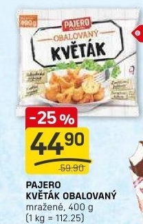 Obalovaný květák mražený Pajero