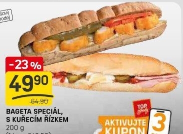Obložená bageta