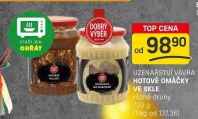 Omáčky Uzenářství Vávra