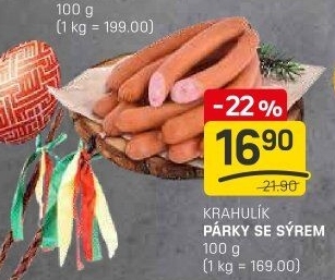 Párky se sýrem Krahulík
